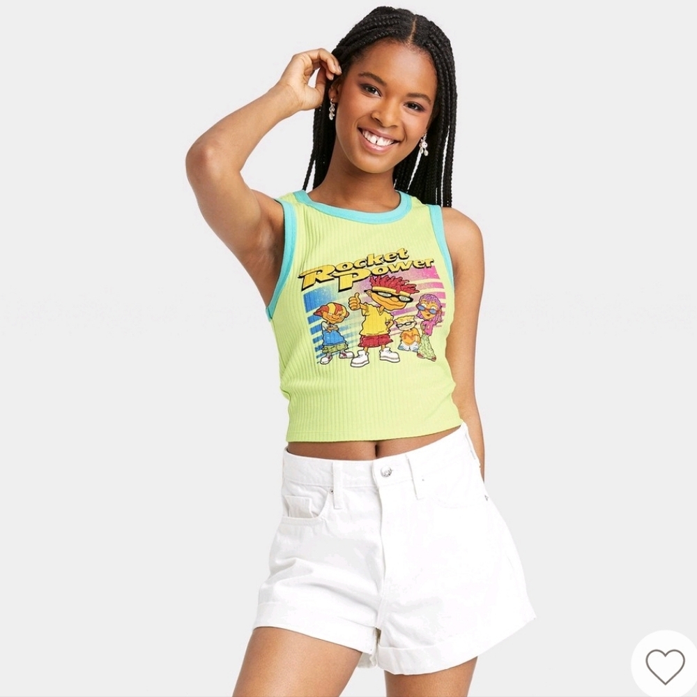 Nickelodeon ROCKET POWER racerback cropped tank top